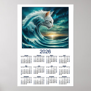 Affiche Chat Dramatique et Océan 2026