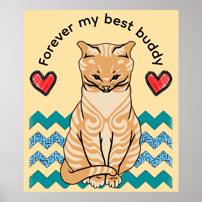 Affiche chat drôle (Devant)