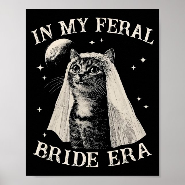 Affiche Chat Drôle Dans Mon Mariage Félin Sauvage Ère Fian (Devant)
