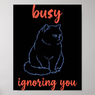 Affiche Chat Drôle Qui Vous Ignore