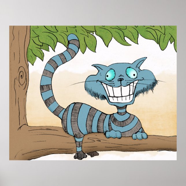 Affiche Chat du Cheshire (Devant)