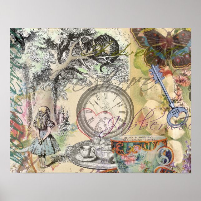 Affiche Chat du Cheshire Alice au Pays des Merveilles Clas (Devant)