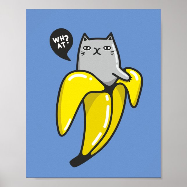 Affiche Chat en banane (Devant)