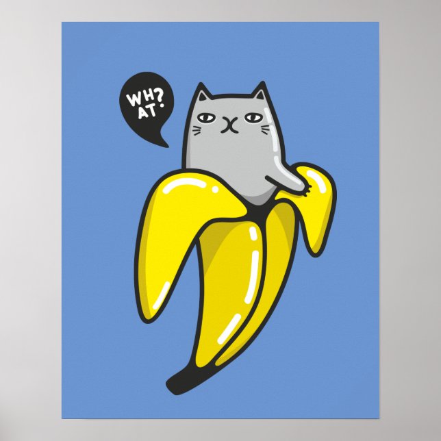 Affiche Chat en banane (Devant)