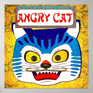Affiche Chat en colère