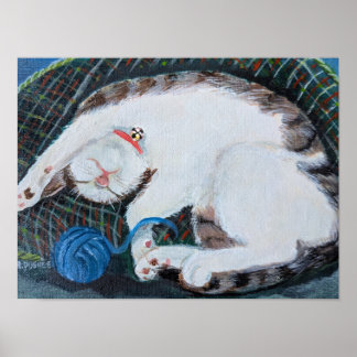 Affiche Chat endormi