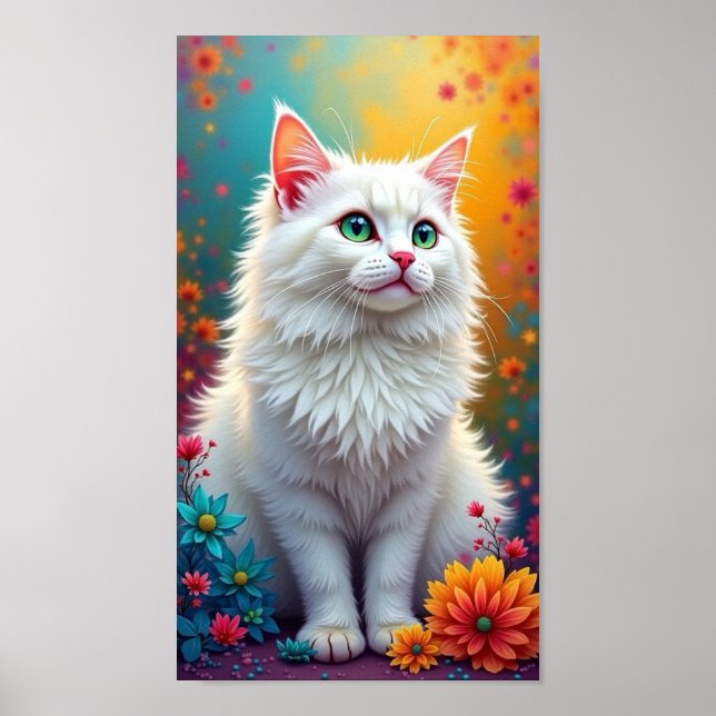 Affiche Chat et amis (Devant)