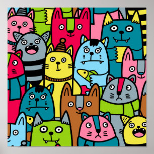 Affiche Chat et chatons