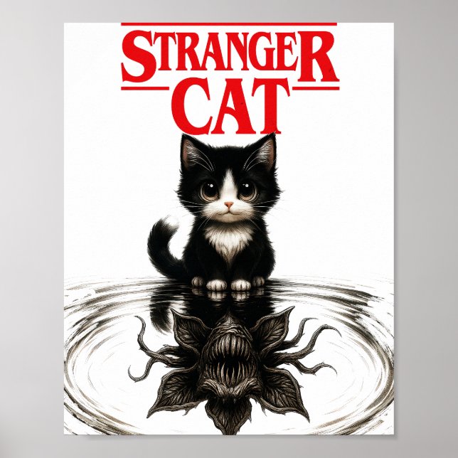 Affiche chat étranger (Devant)