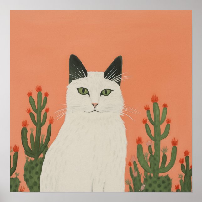 Affiche Chat extérieur (Devant)