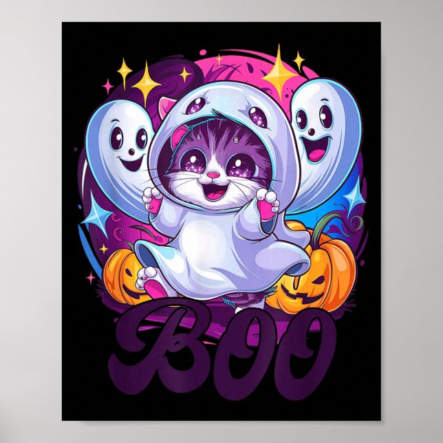 Affiche Chat fantôme Boo  (Devant)