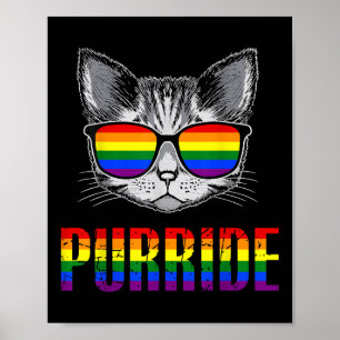 Affiche Chat Fierté Félicitations Mois Fierté LGBT Allié H