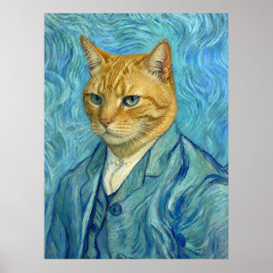 Affiche Chat Gogh