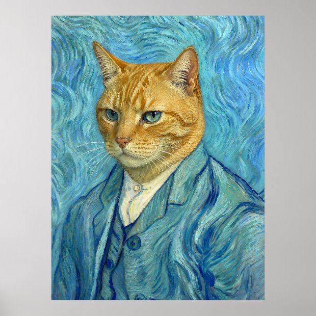 Affiche Chat Gogh (Devant)