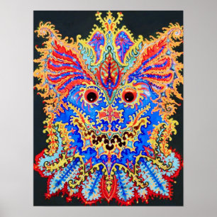 Affiche Chat Kaléidoscope, Louis Wain