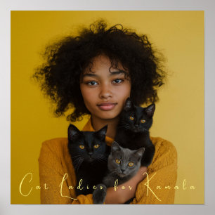 Affiche Chat Ladies for Kamala Fine Art