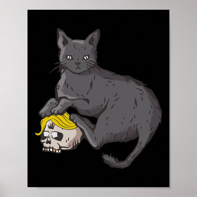 Affiche Chat Ladies For Kamala Harris 2024 Horreur Chat La (Devant)