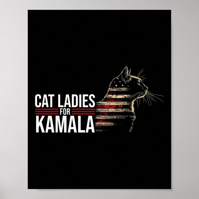 Affiche Chat Ladies Pour Kamala (Devant)
