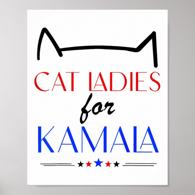Affiche Chat Ladies Pour Kamala (Devant)