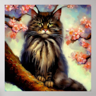 Affiche Chat Longhair Oriental