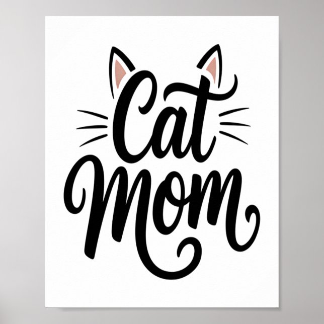Affiche Chat Maman Whiskers et Oreilles (Devant)