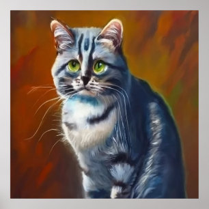Affiche Chat Mist australien