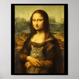 Affiche Chat Mona Lisa pour les amoureux de chats