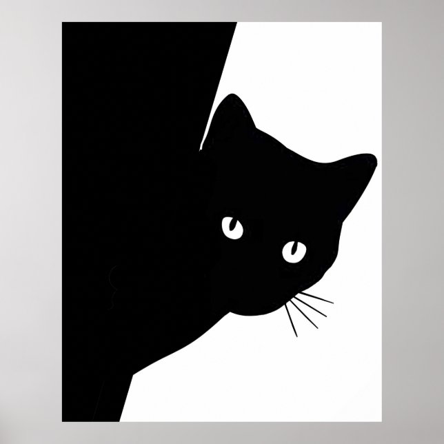 Affiche Chat noir (Devant)