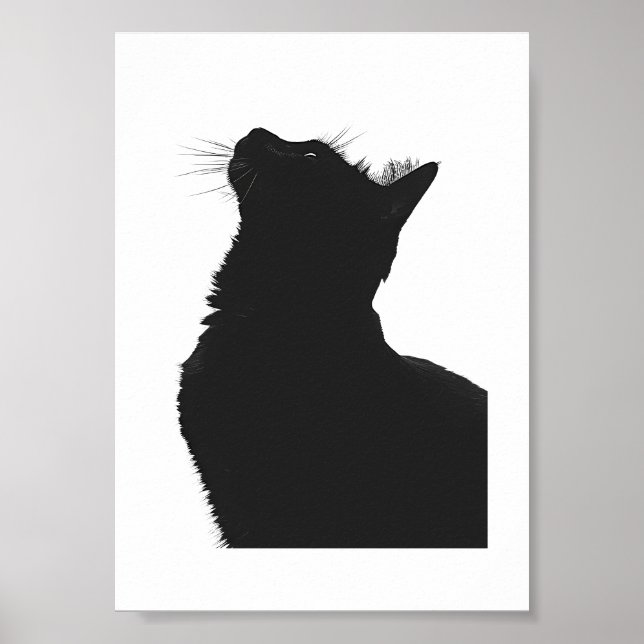 Affiche Chat noir (Devant)