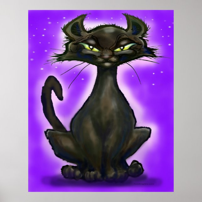 Affiche Chat noir (Devant)