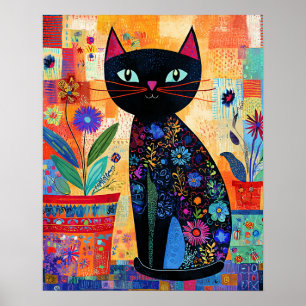 Affiche Chat noir, Art populaire