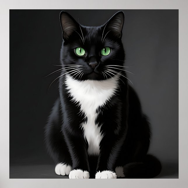 Affiche Chat Noir aux Yeux d'Émeraude (Devant)