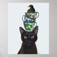 Chat noir avec Teups et Blackbird