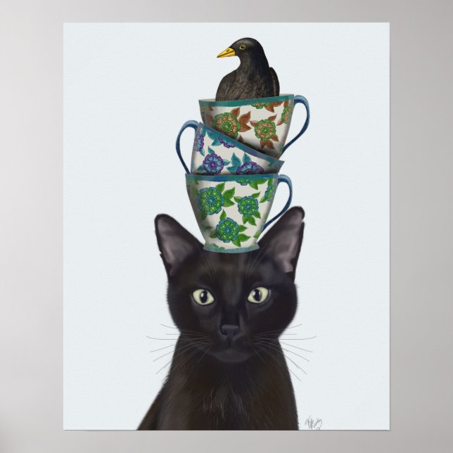 Affiche Chat noir avec Teups et Blackbird (Devant)