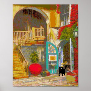 Affiche Chat noir dans le tribunal