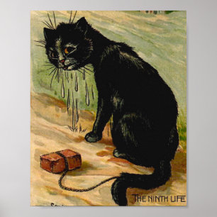 Affiche Chat noir de Louis