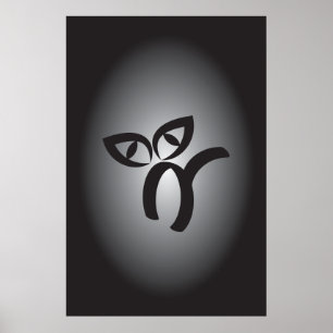 Affiche Chat noir d'Halloween