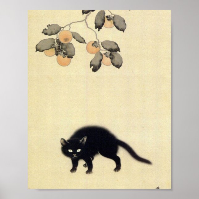 Affiche Chat noir Hishida Shunso (Devant)
