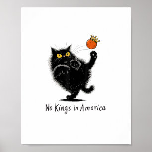 Affiche Chat Pas De Rois En Amérique Nous Le Peuple Politi