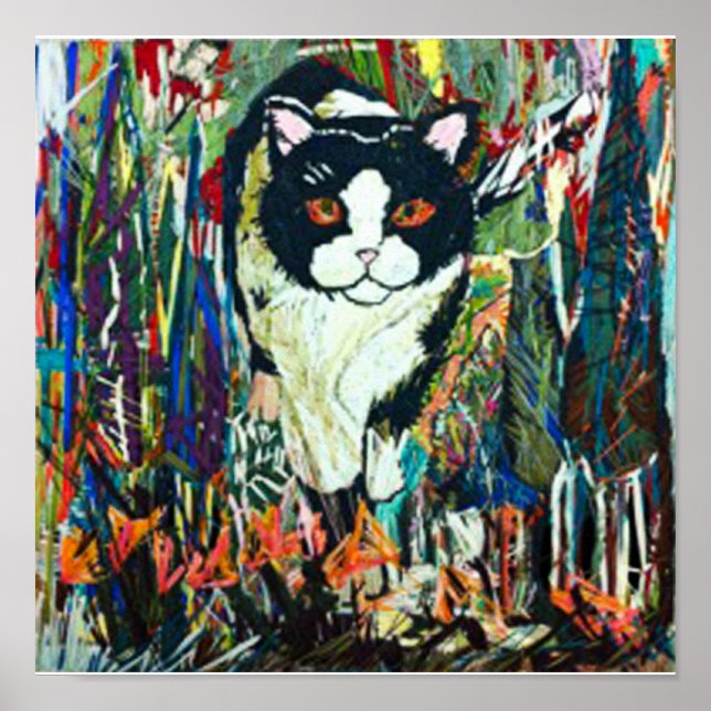 Affiche Chat pointu (Devant)