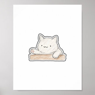 Affiche Chat qui tambourine