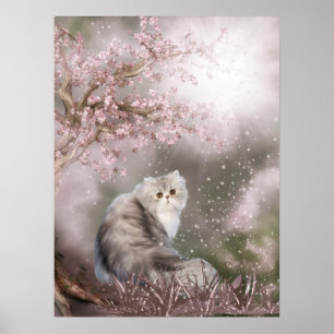 Affiche Chat rêveur de minou
