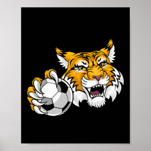 Affiche Chat sauvage Bobcat Lynx Cougar Soccer Ll Personna