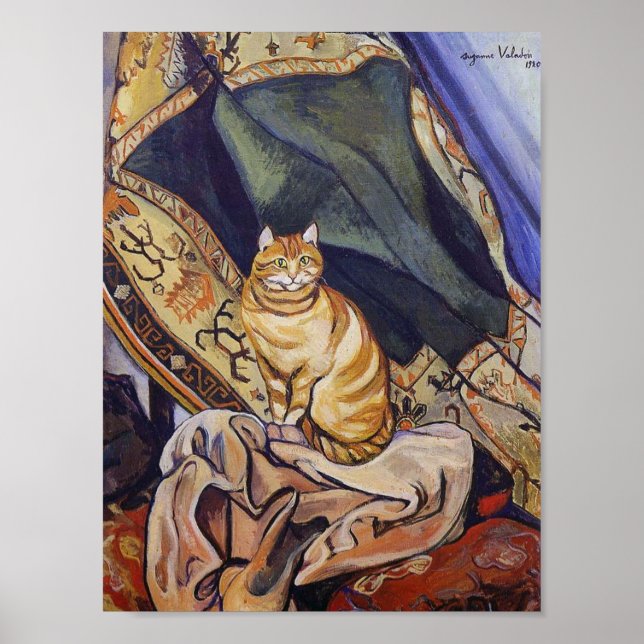 Affiche Chat, Suzanne Valadon (Devant)