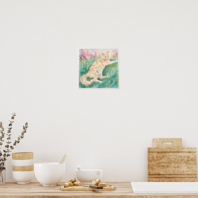 Affiche Chat tigré (Cuisine)