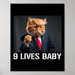 Affiche Chat Trump 9 Vit Bébé Drôle Chat Avec Trump Cheveu