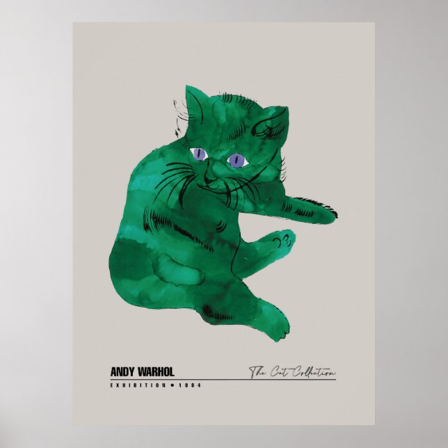 Affiche Chat Vert (Devant)