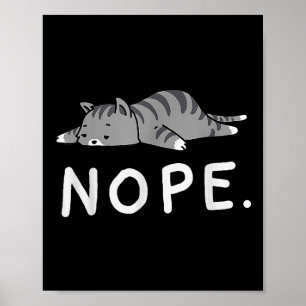 Affiche Chat Woot Nope