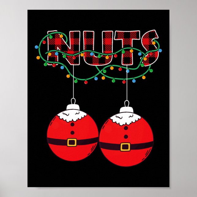 Affiche Châtaignes Marrons de Noël Correspondance Noël  (Devant)