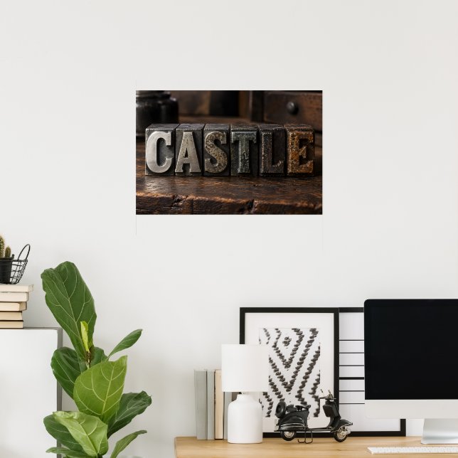 Affiche Château (Bureau à domicile)